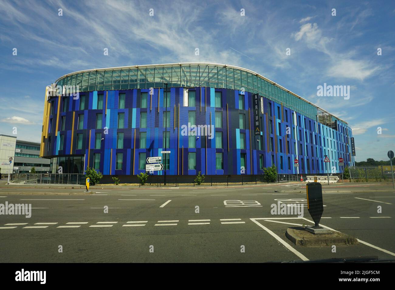 Atrium Hotel in Heathrow near Hatton Cross Station, Fethham, London, United Kingdom Stock Photo