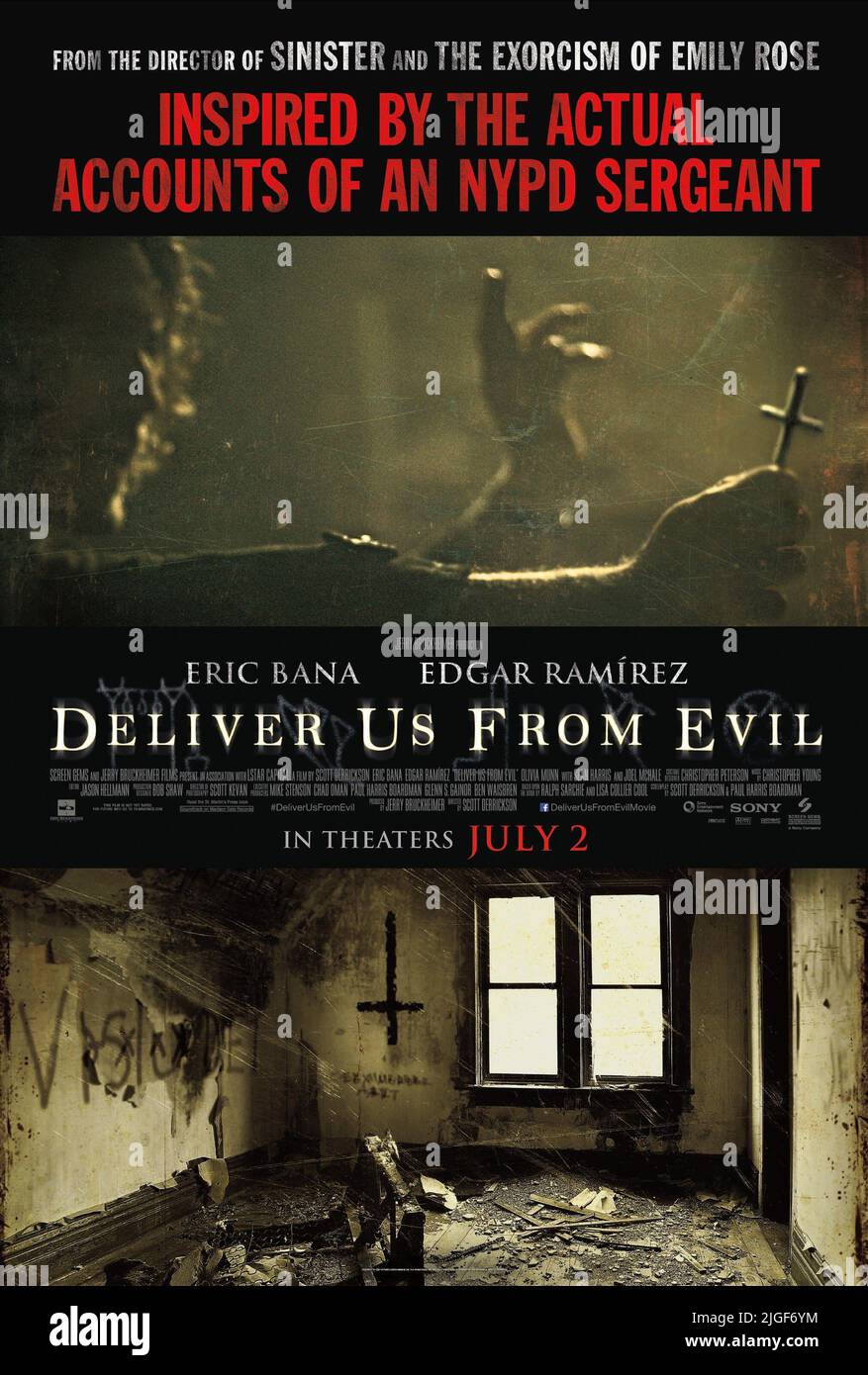 MOVIE POSTER, DELIVER US FROM EVIL, 2014 Stock Photo Alamy