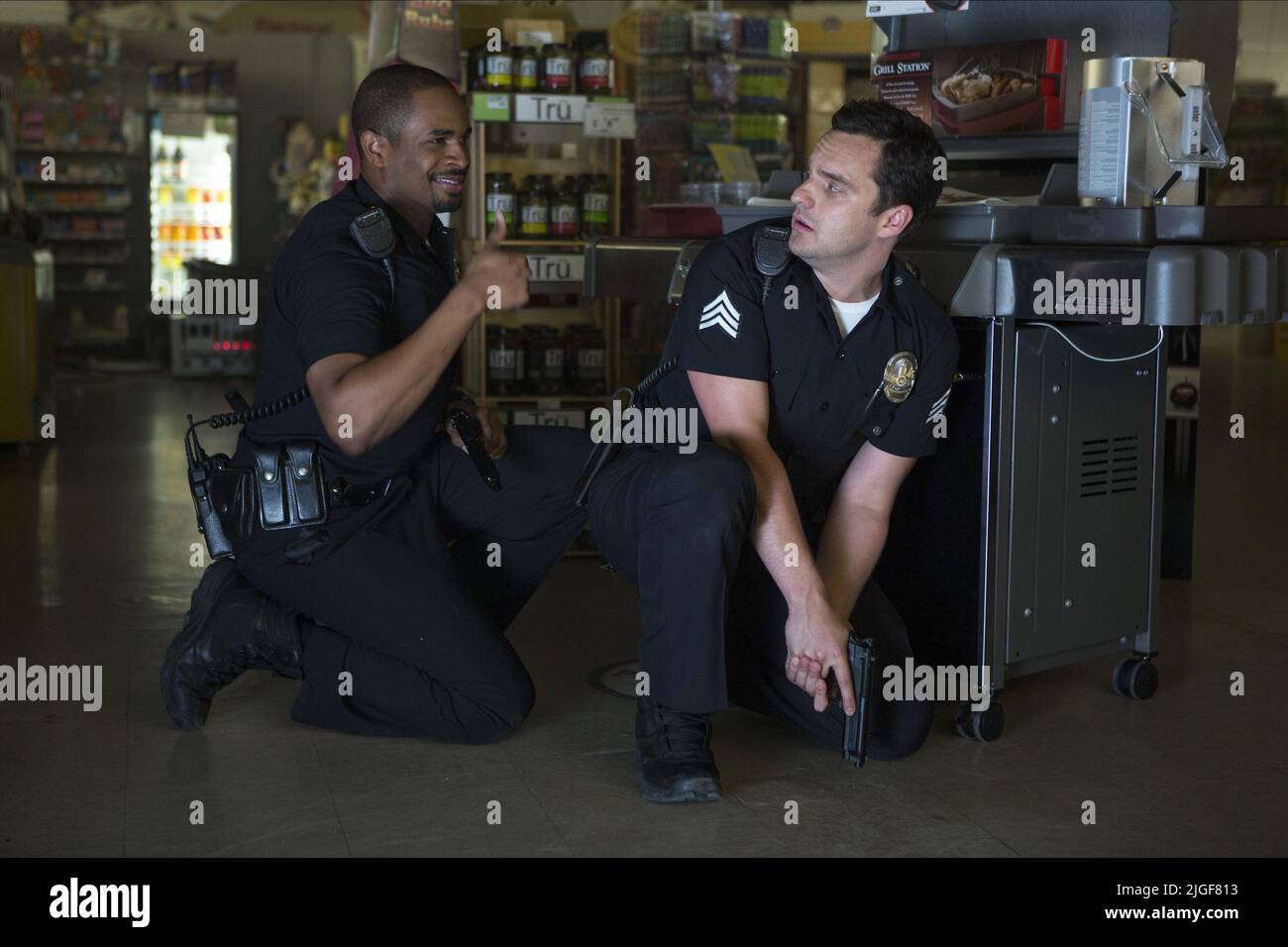 DAMON WAYANS JR., JAKE JOHNSON, LET'S BE COPS, 2014 Stock Photo