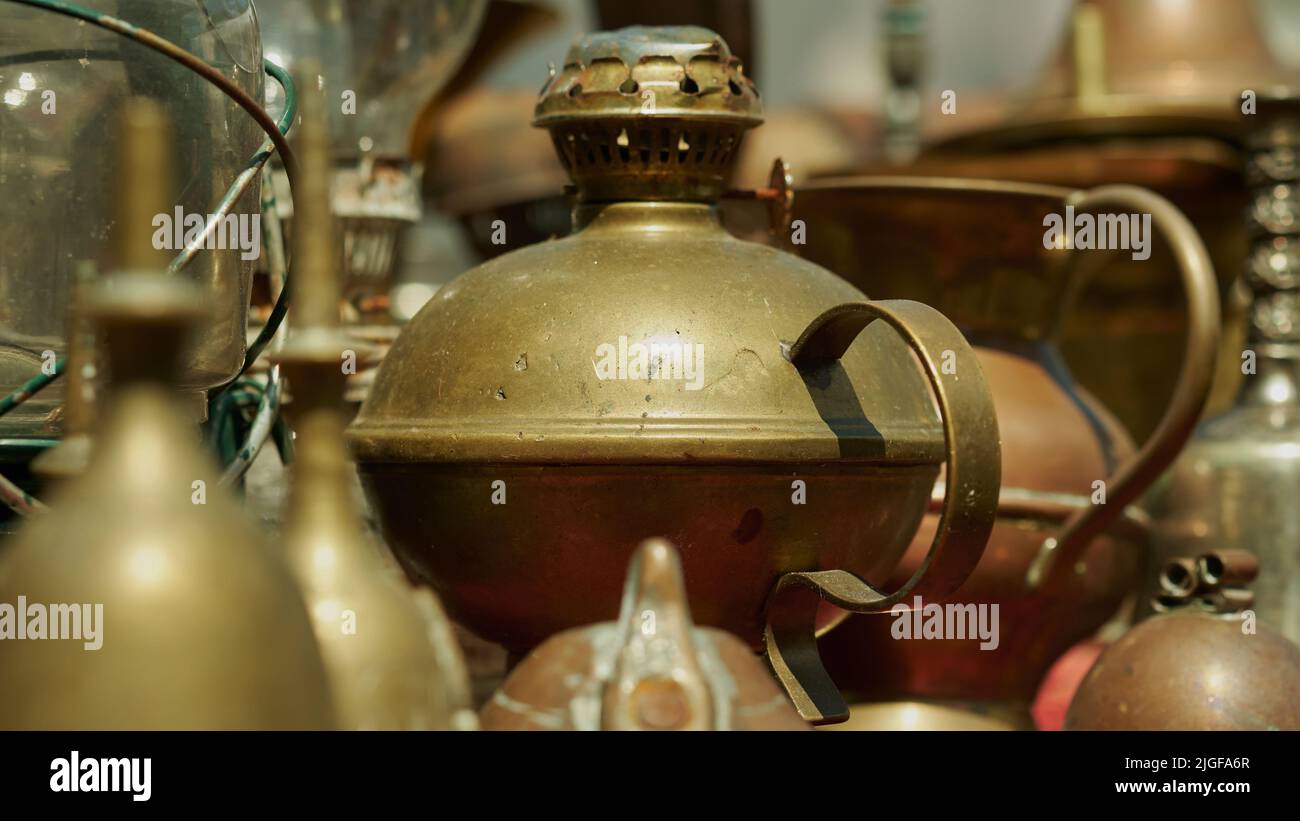 Rare big coppersiver teapot Stock Photo Alamy