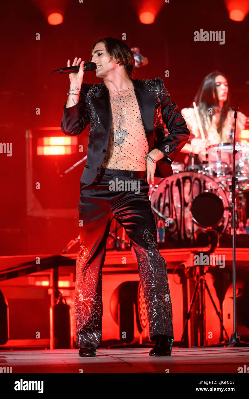 David Damiano (Maneskin) Maneskin concert in Rome, their hometown Rome