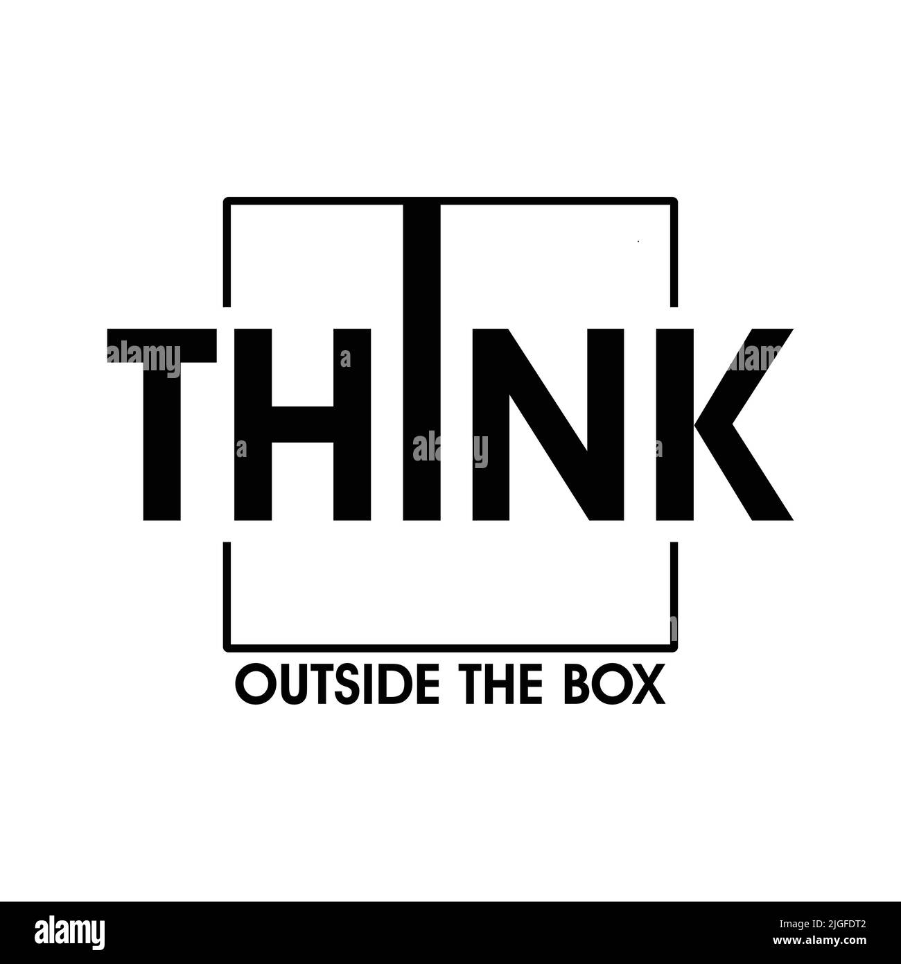 Think outside the box vector vectors hi-res stock photography and ...