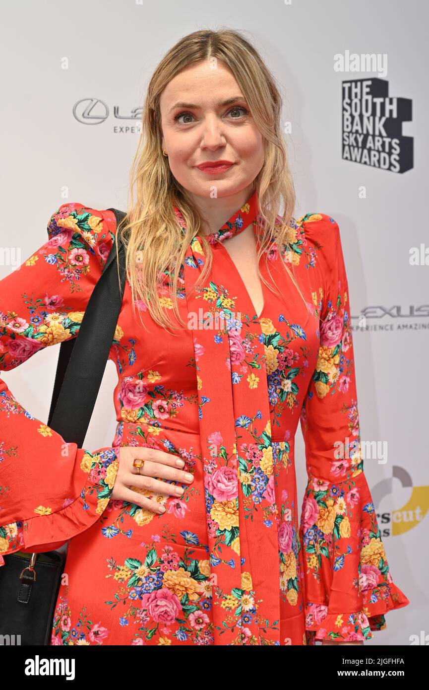 London, UK. 10th July, 2022. Christine Bottomley attends The South Bank Sky Arts Awards 2022 at The Savoy Hotel on July 10, 2022 in London, UK. - 10 July 2022. Credit: See Li/Picture Capital/Alamy Live News Credit: See Li/Picture Capital/Alamy Live News Stock Photo