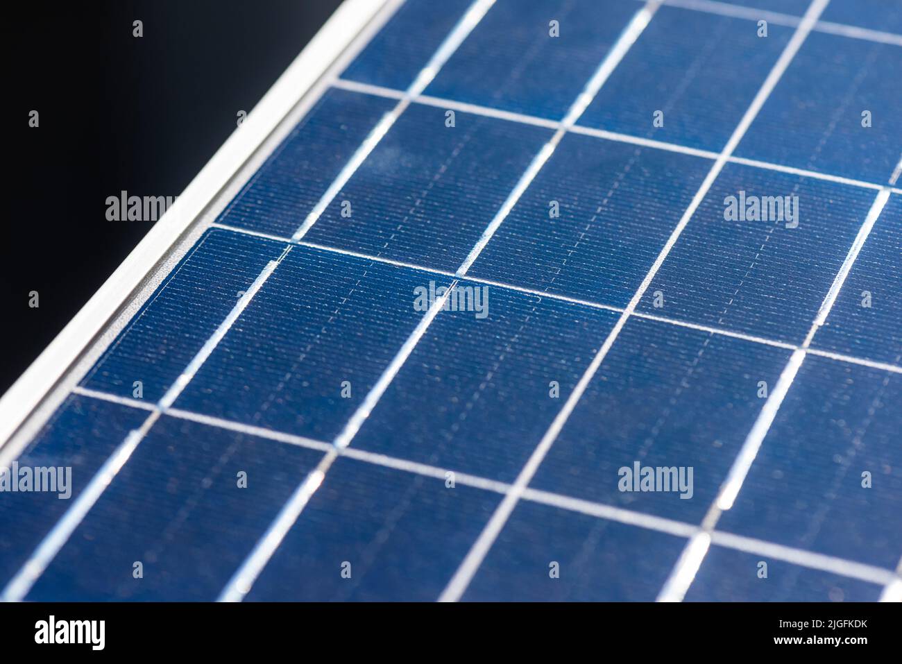 closeup photovoltaic or solar cell panel for green energy. green energy concept. Stock Photo