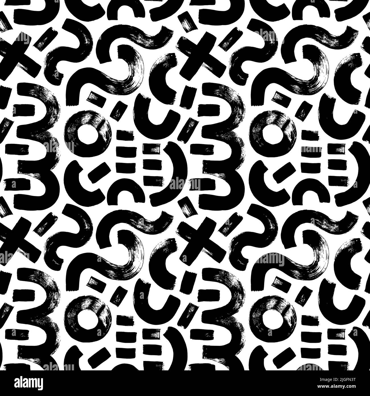 Vector geometric seamless pattern in memphis style Stock Vector Image ...