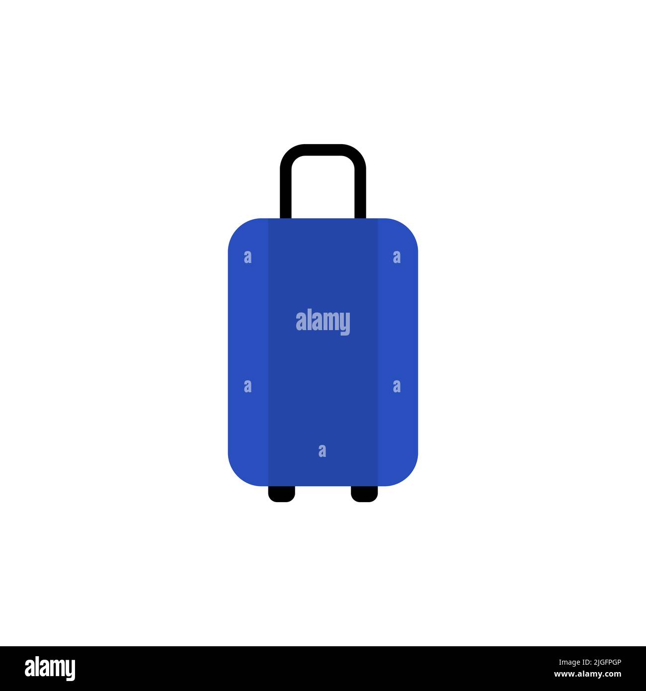 Travel suitcase vector icon isolated on white background Stock Vector