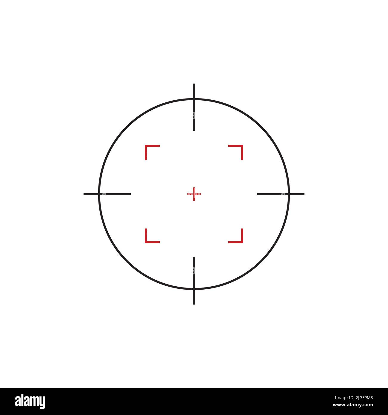 Target icon vector isolated on white background Stock Vector