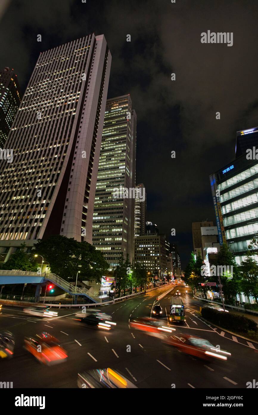 Evening traffic Shinjuku Tokyo Japan 3 Stock Photo - Alamy