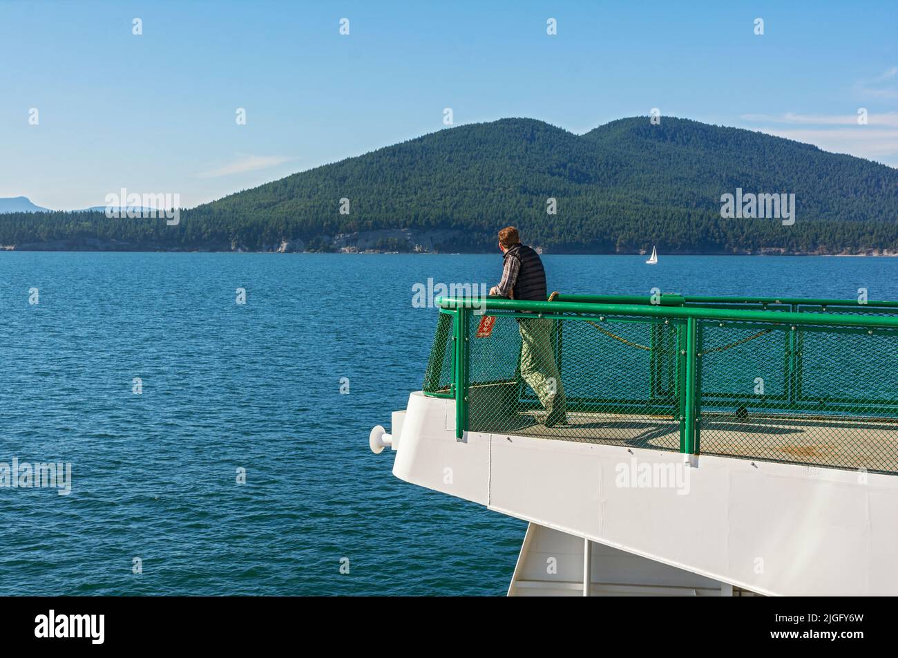 Washington, San Juan Islands, inter-island ferry Stock Photo