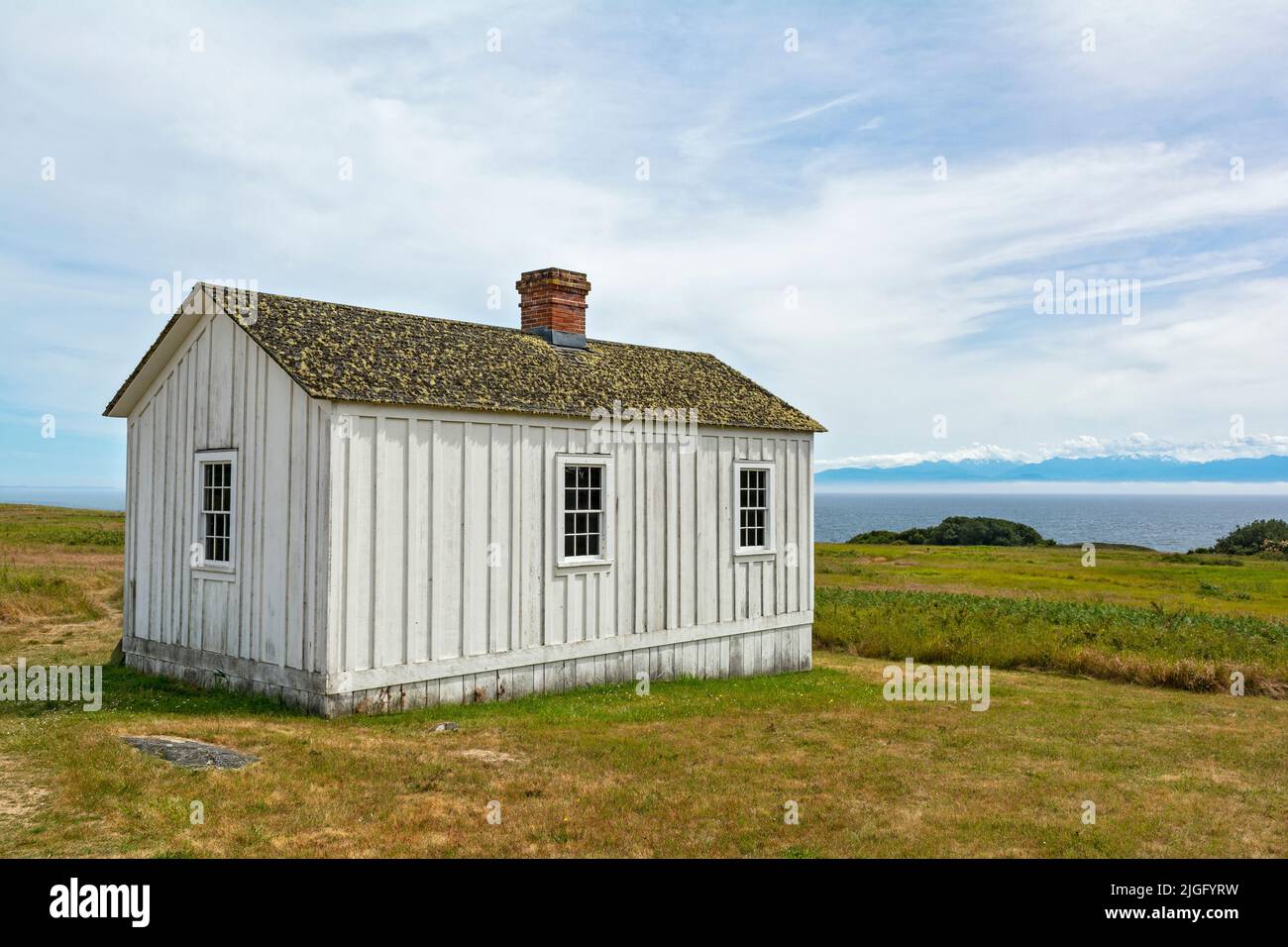 Washington, San Juan Islands, San Juan Island National Historic Park, American Camp, Laundress Quarters Stock Photo