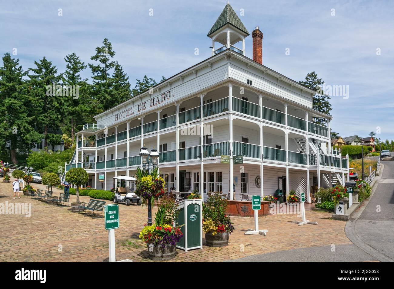 Washington, San Juan Island, Roche Harbor, Hotel de Haro Stock Photo