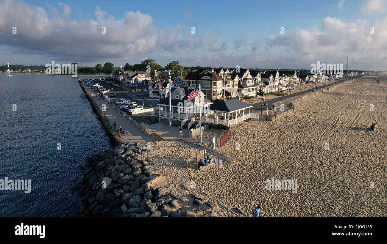 Aerial view of Manasquan, NJ in the early morning Stock Photo Alamy