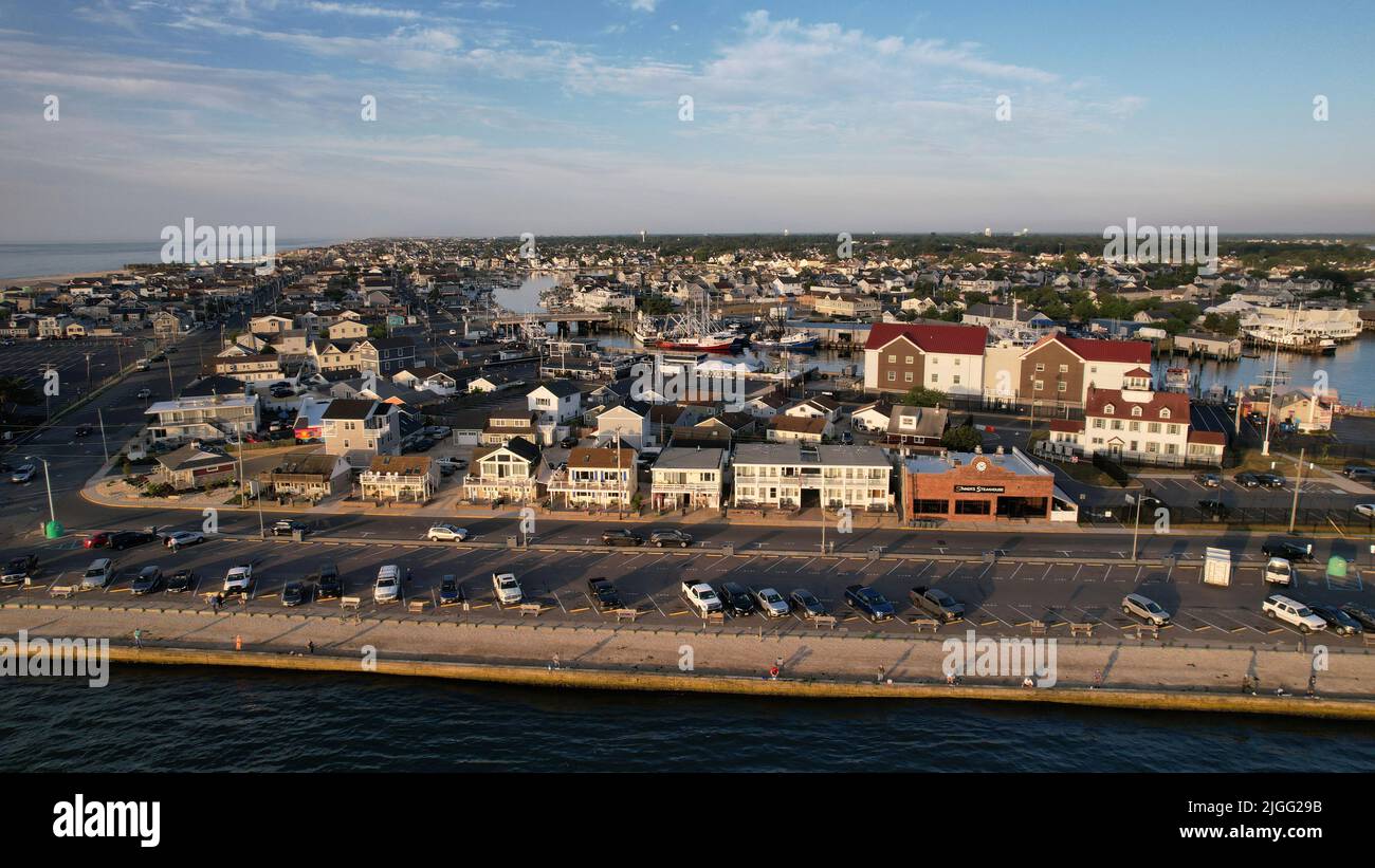 Aerial view of Point Pleasant, NJ in the morning Stock Photo Alamy