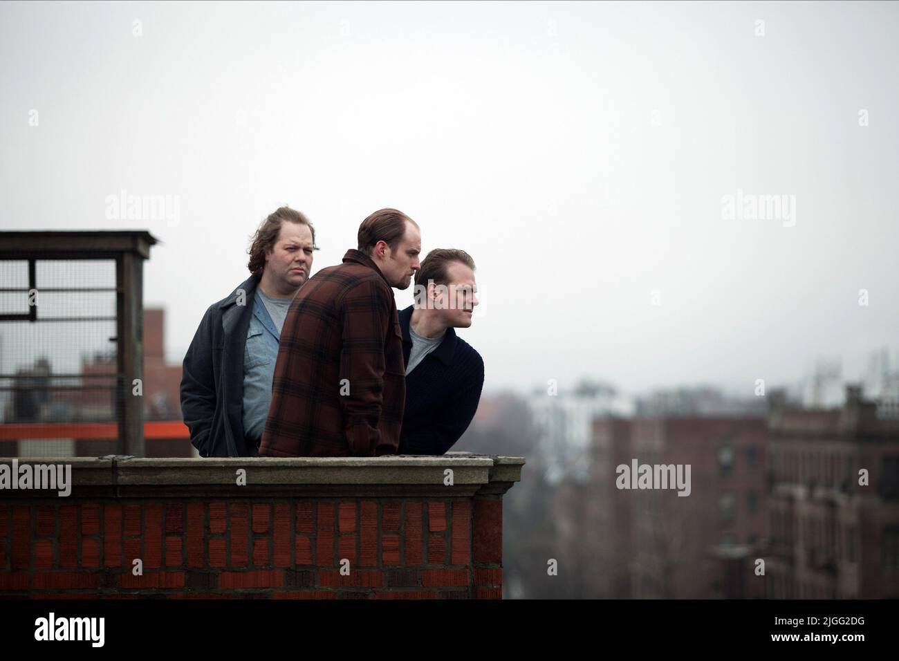 OLAFUR DARRI OLAFSSON, ADAM DAVID THOMPSON, DAVID HARBOUR, A WALK AMONG THE TOMBSTONES, 2014 Stock Photo