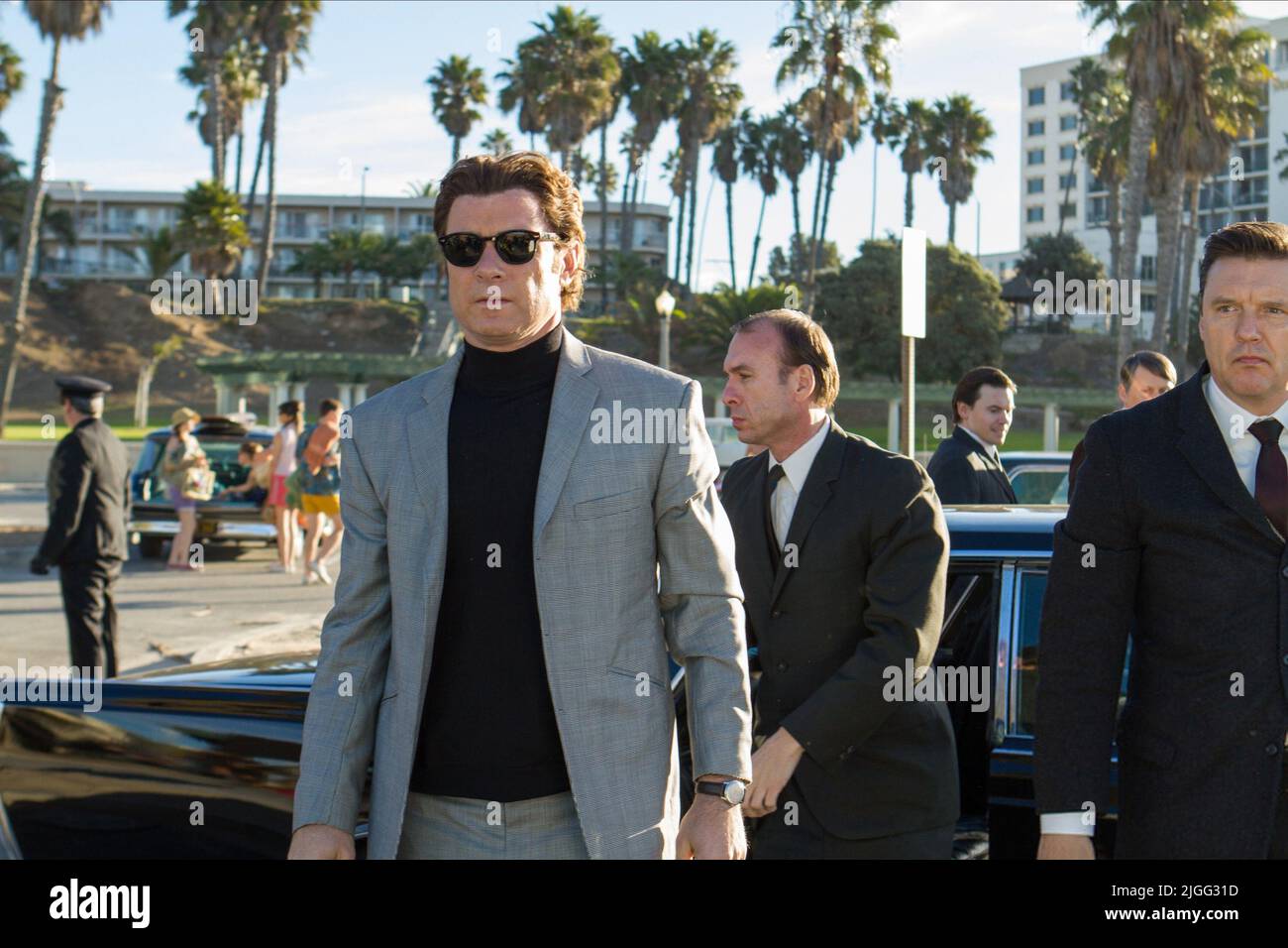 Liev Schreiber shows off his toned body on the filmset of Pawn Sacrifice  filming on Santa Monica Beach. The hunky actor was seen flexing his biceps  and running around the beach while