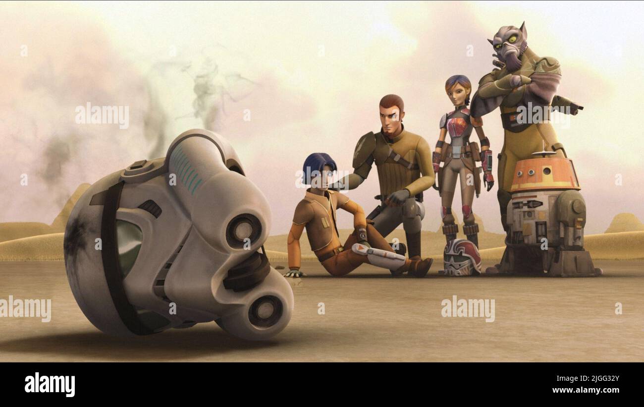 EZRA BRIDGER, KANAN JARRUS, SABINE WREN, ZEB, STAR WARS REBELS, 2014