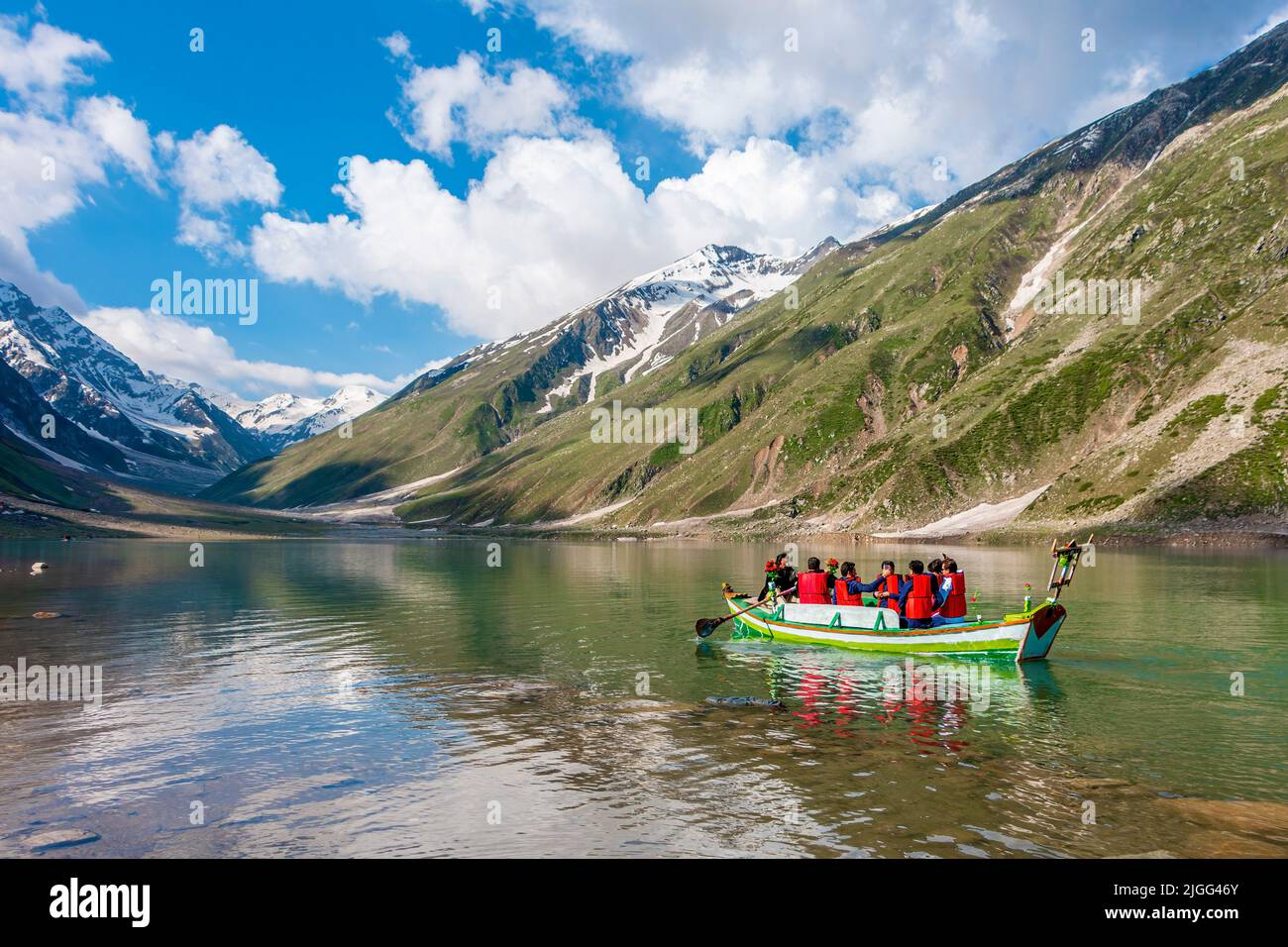 Saif ul Malook Lake Kaghan Valley KPK, Pakistan Stock Photo