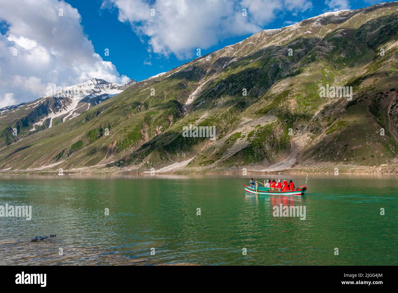 Saif ul Malook Lake Kaghan Valley KPK, Pakistan Stock Photo