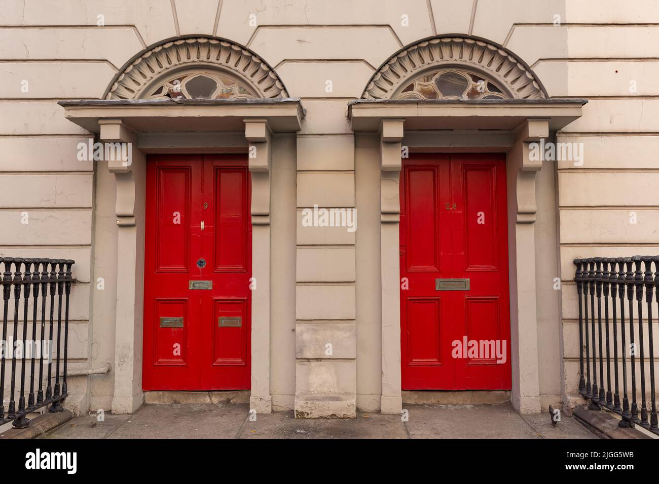 Irish doors in Dublin Stock Photo Alamy
