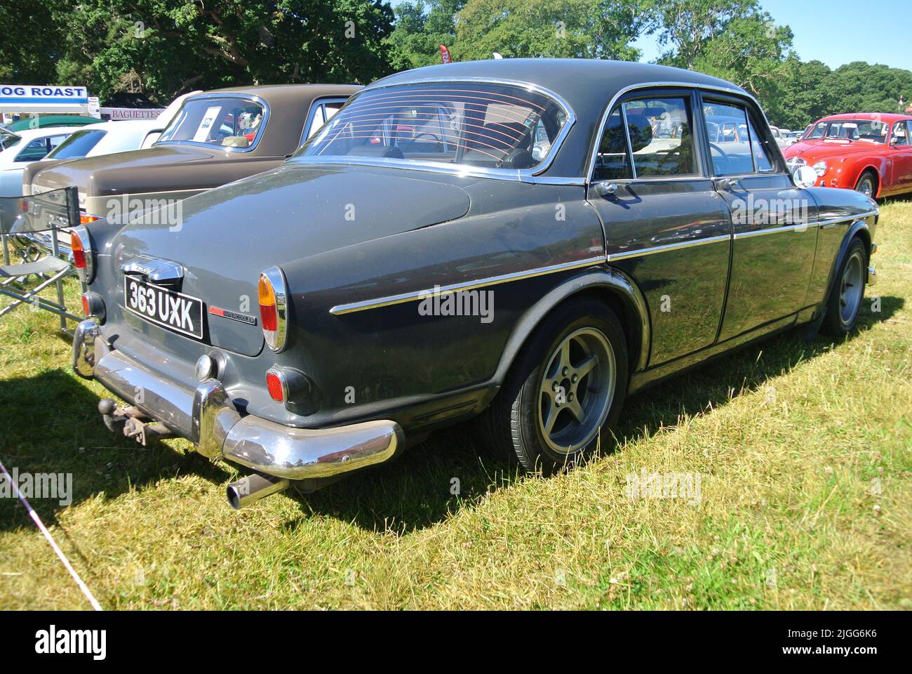 A 1960 Volvo Amazon car parked on display at the 47th Historic Vehicle  Gathering classic car show, Powderham, Devon, England, UK Stock Photo -  Alamy