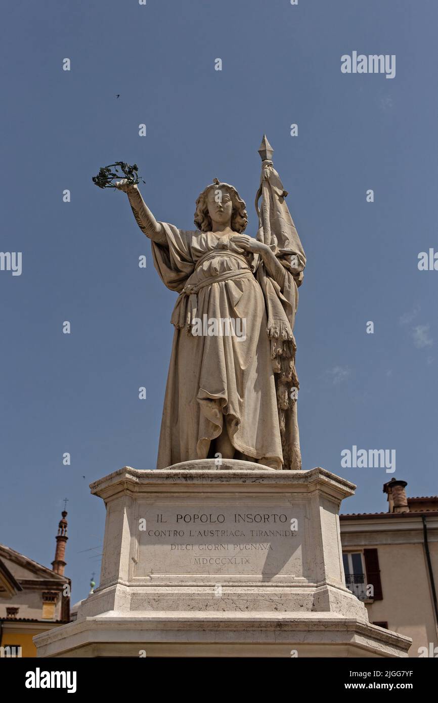 Monumento ai Caduti delle Dieci Giornate di Brescia - Brescia, Lombardia, Italy Stock Photo