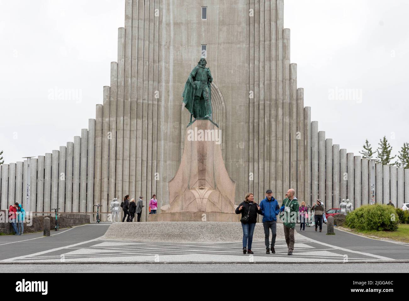 A general view of Hallgrímskirkja, Church of Iceland, in Reykjavík, Iceland.  Image shot on 10th July 2022.  © Belinda Jiao   jiao.bilin@gmail.com 075 Stock Photo