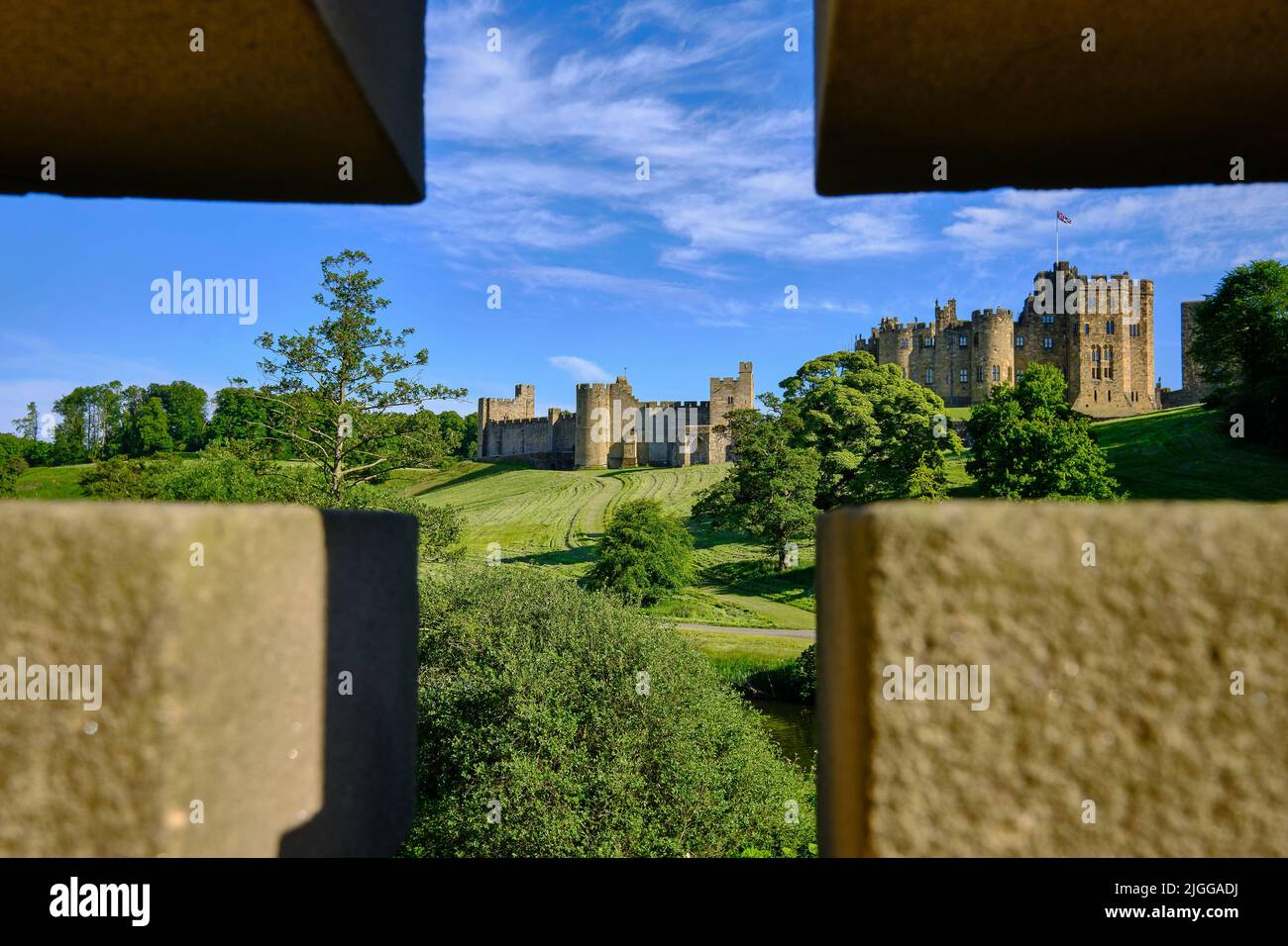 Alnwick Castle Stock Photo