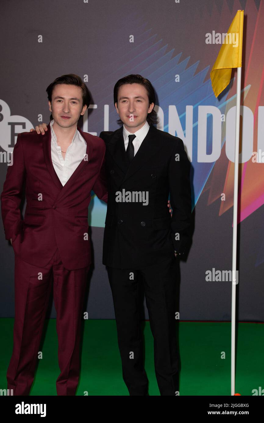 The BFI 65th London Film Festival World Premiere of 'The Phantom Of The Open' held at the Royal Festival Hall, Southbank - Arrivals Featuring: Christian Lees, Jonah Lees Where: London, United Kingdom When: 12 Oct 2021 Credit: Mario Mitsis/WENN Stock Photo