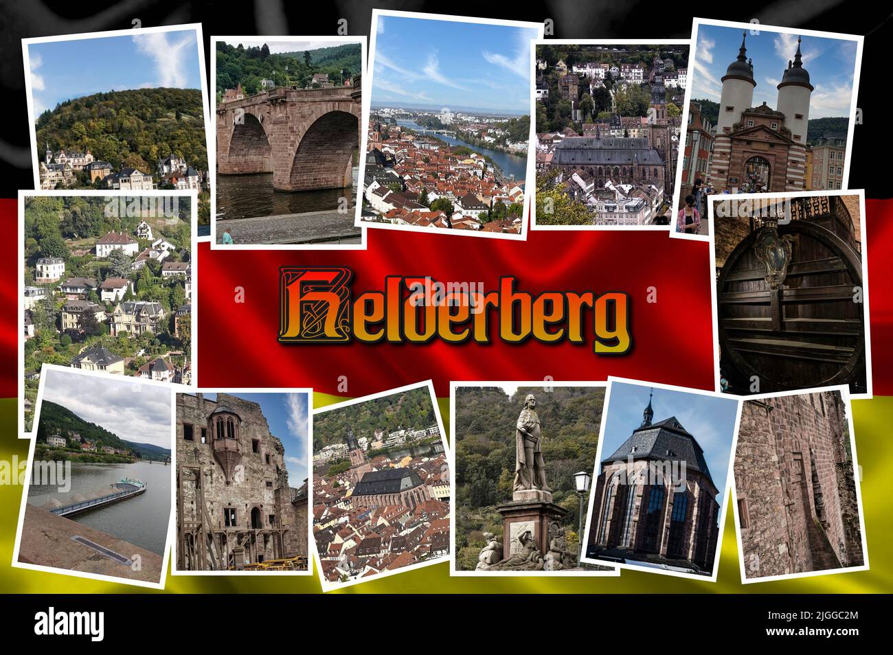 Heidelberg is a German city famous for its university and its many historical monuments. Stock Photo
