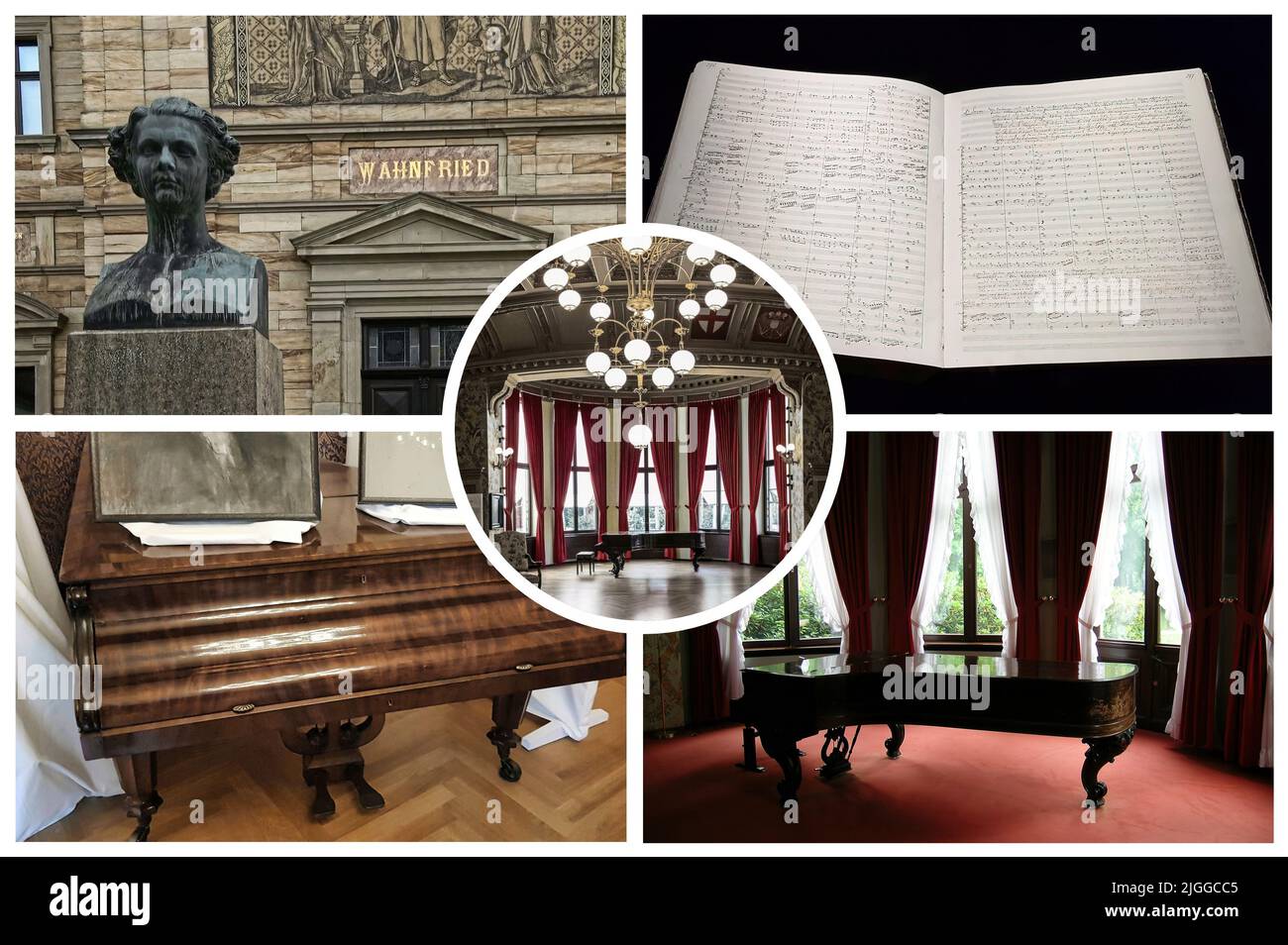Wahnfried the house that the German composer Richard Wagner had built ...