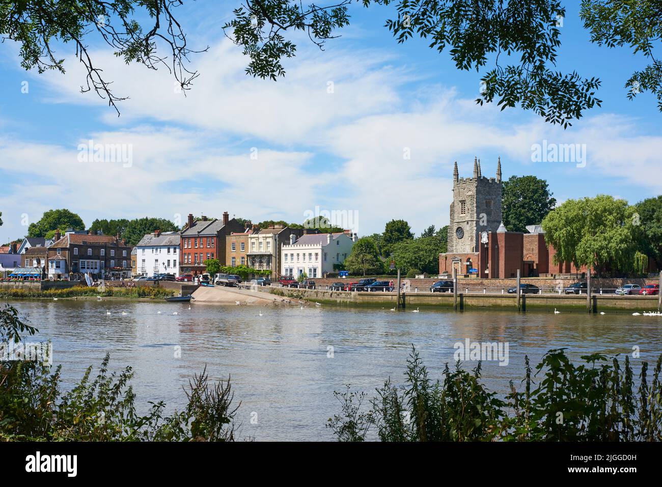 Old Isleworth on the River Thames, in the London Borough of Hounslow, West London UK Stock Photo