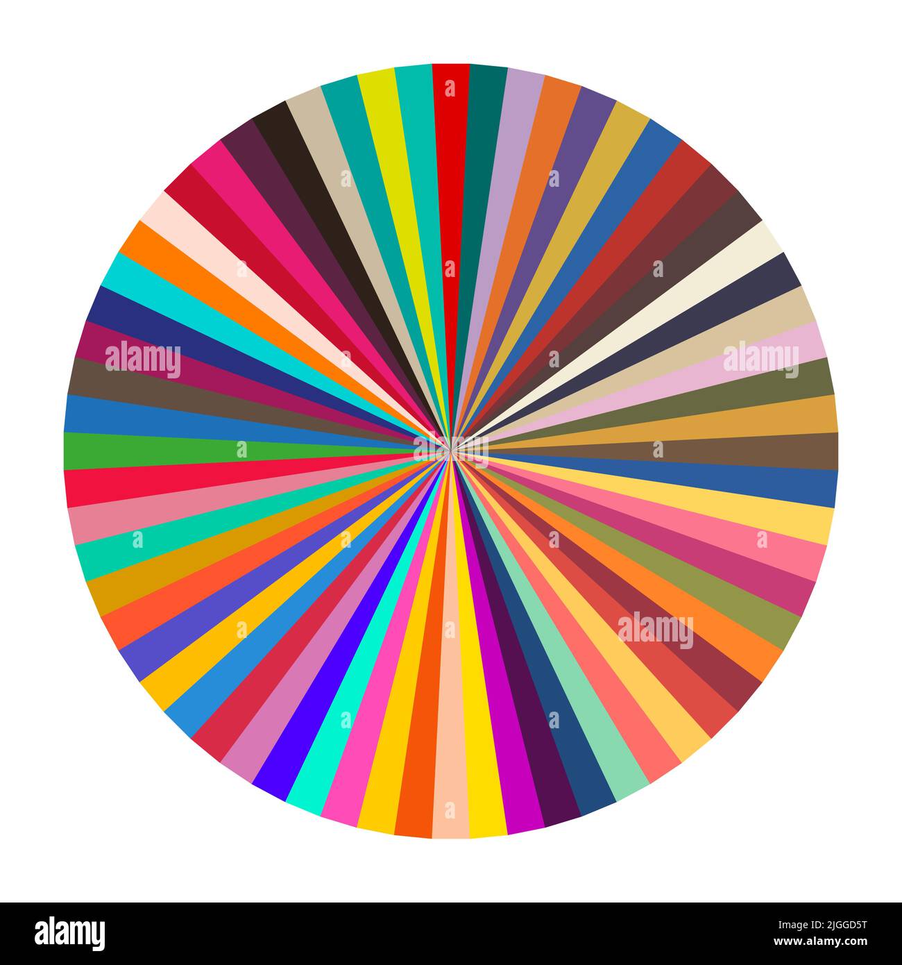 Color wheel palette. Flat vector illustration isolated on white ...