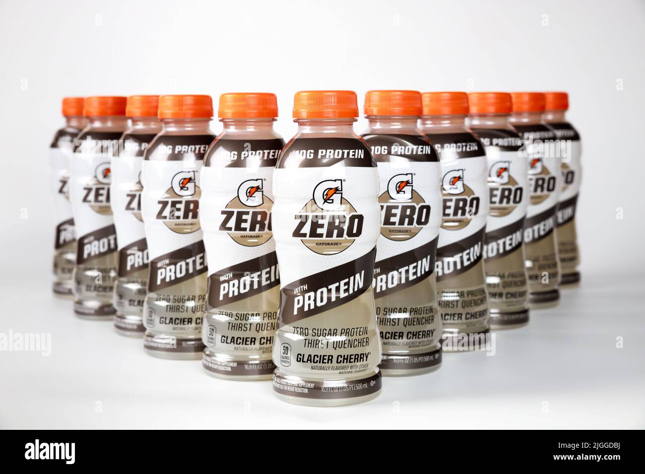 The zero sugar with protein sports drink from Gatorade hydrates you