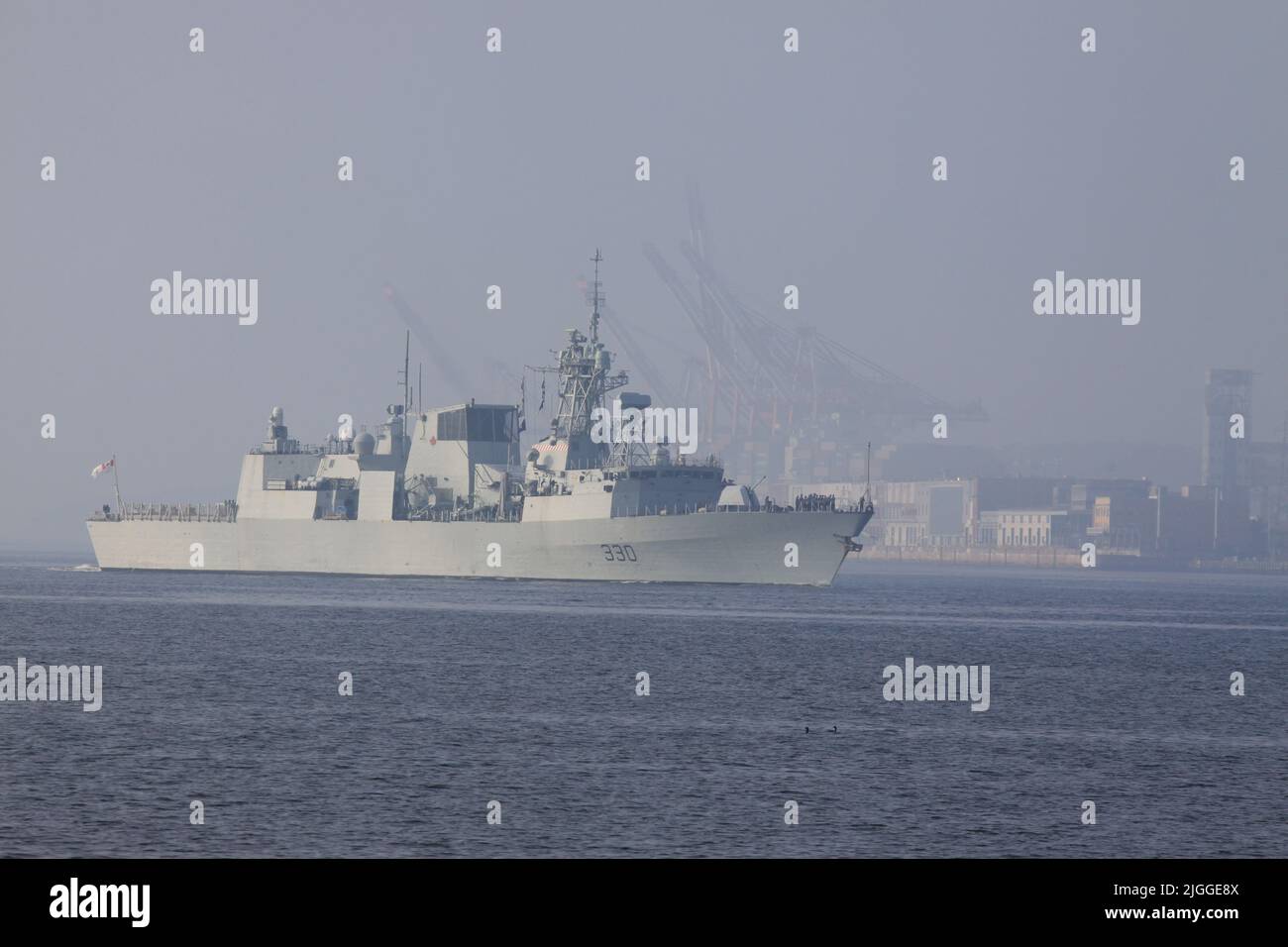 Warship in Halifax harbour Stock Photo Alamy
