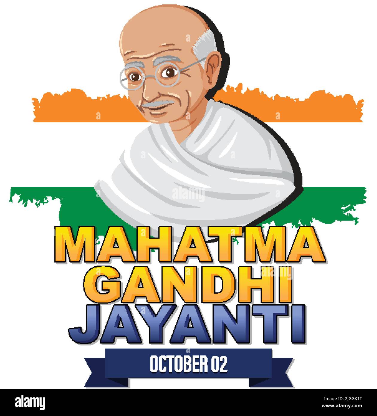 Mahatma Gandhi Day October 2 Banner Design illustration Stock Vector ...