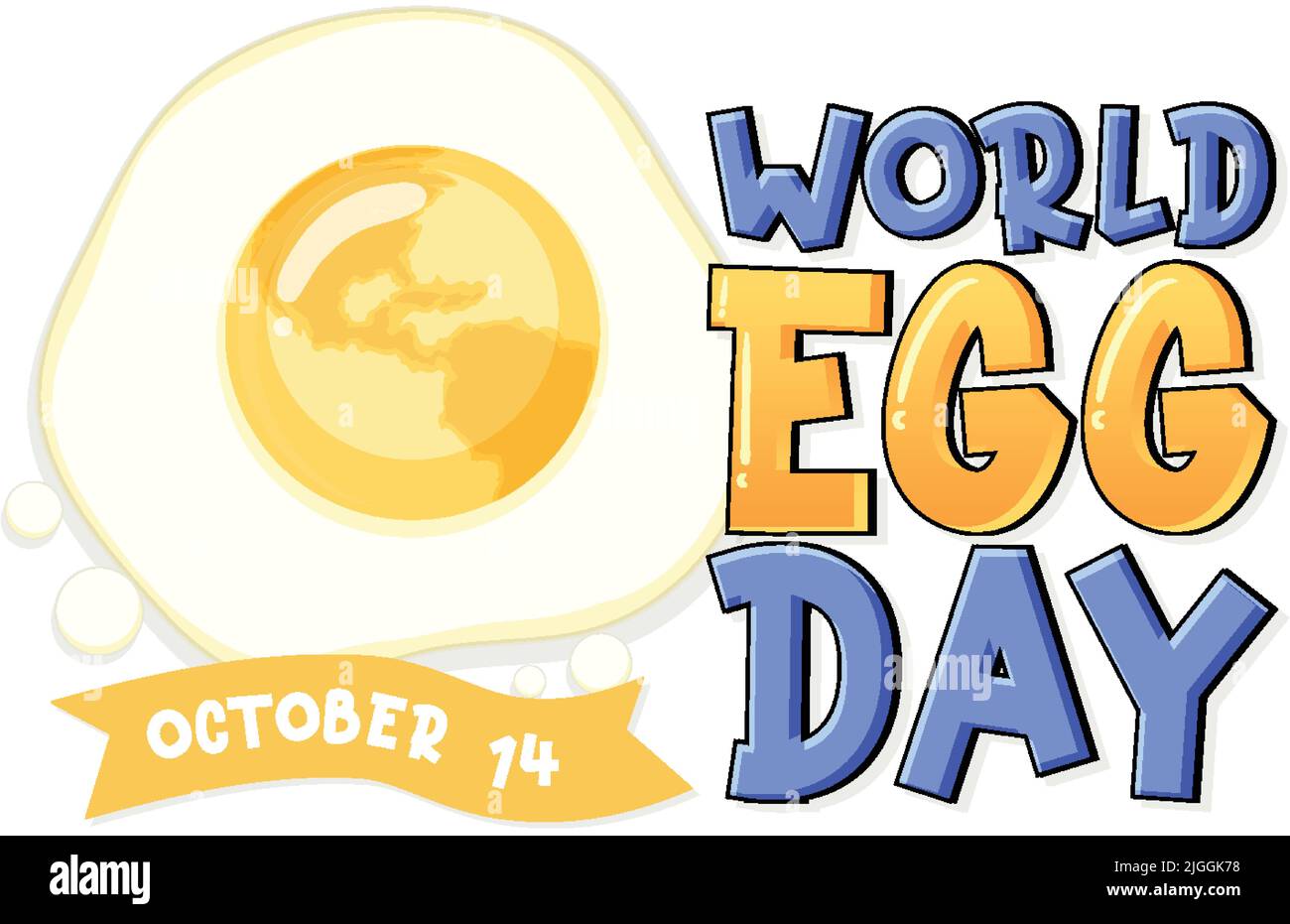 World egg day banner or logo design illustration Stock Vector Image ...