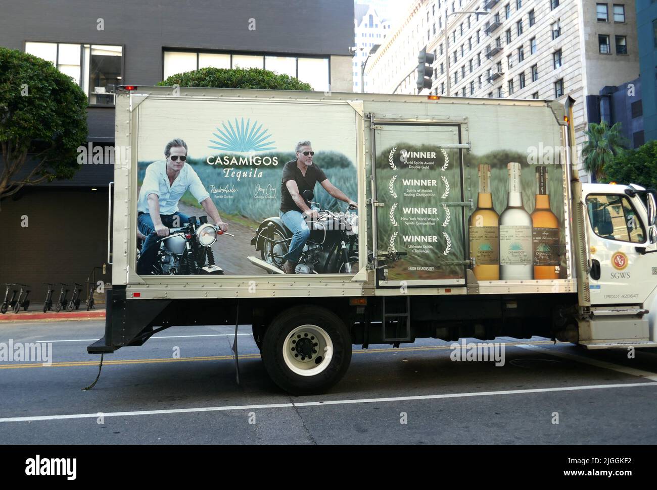 Los Angeles, California, USA 9th July 2022 Casamigos Tequila Truck with