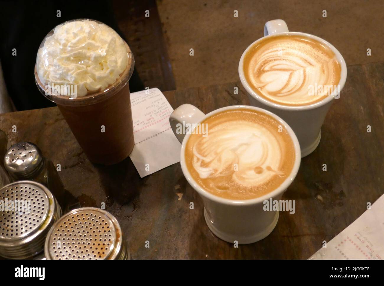 Los Angeles, California, USA 9th July 2022 Coffees at Urth Cafe in Arts