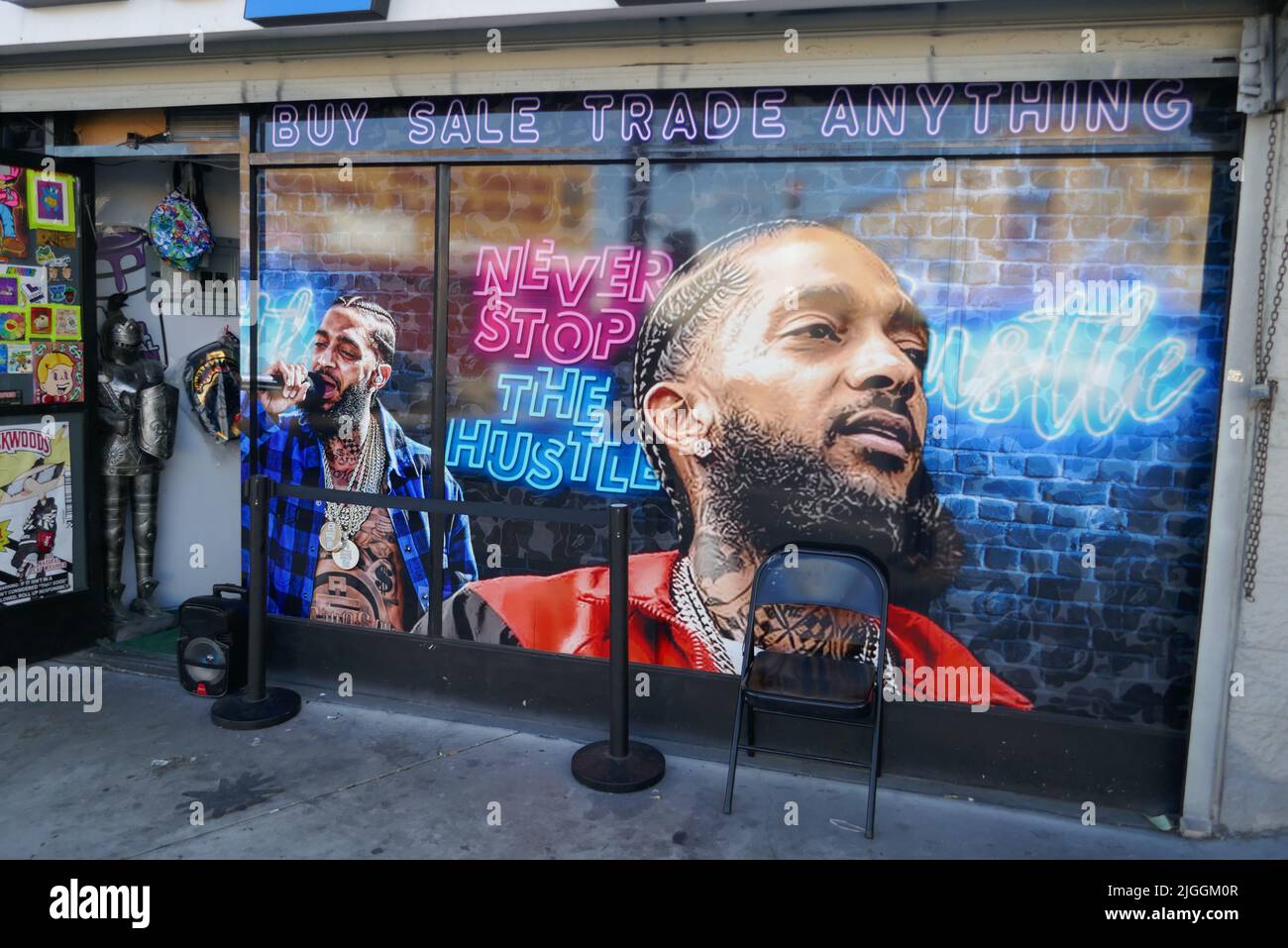 Los Angeles, California, USA 9th July 2022 Nipsey Hussle Street Art