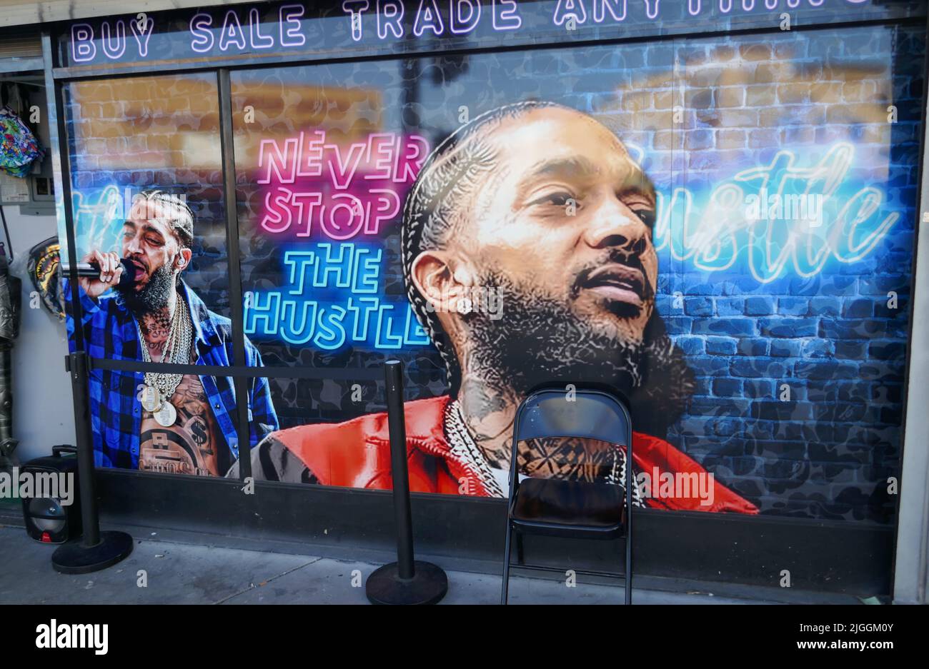 Los Angeles, California, USA 9th July 2022 Nipsey Hussle Street Art