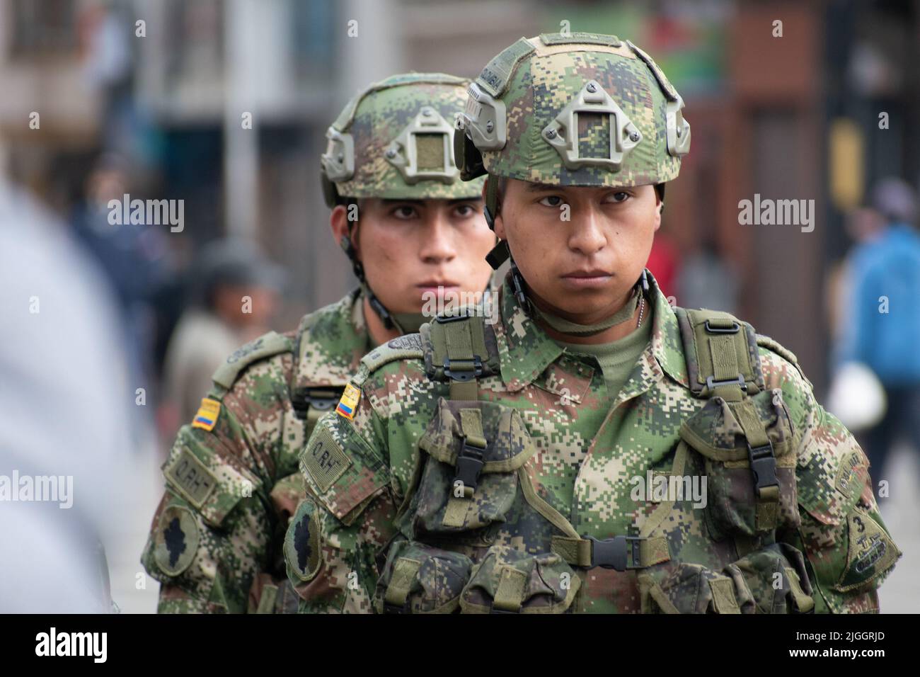 Colombian military prepare for vigillance during june 19, 2022 in Pasto, Colombia. photo by: Camilo Erasso/Long Visual Press Stock Photo