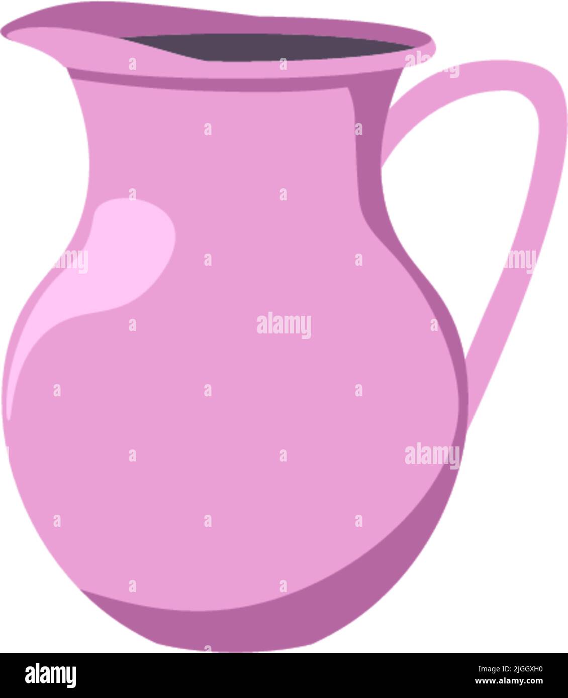 Jug for water, modern kitchenware and tableware Stock Vector