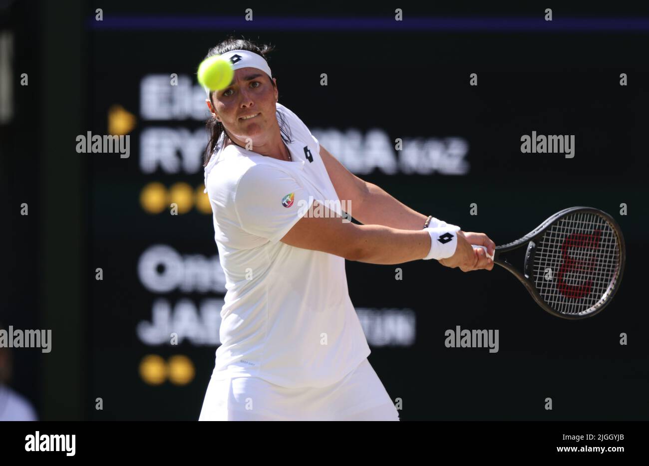 wimbledon uk  july  ons jabeur ladies final  elena