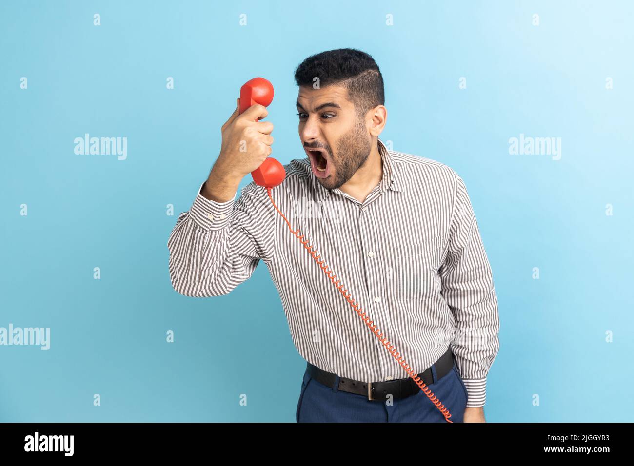 Indian angry annoyed businessman scream hi-res stock photography and ...