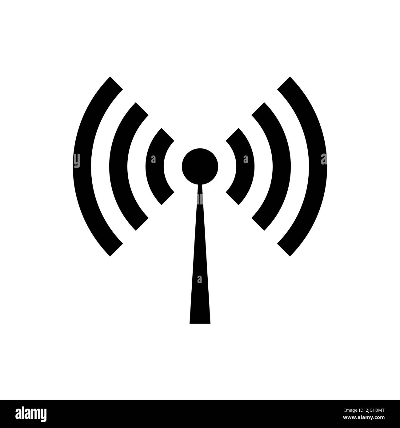 Wifi icon. Antenna vector icon isolated on white background Stock ...