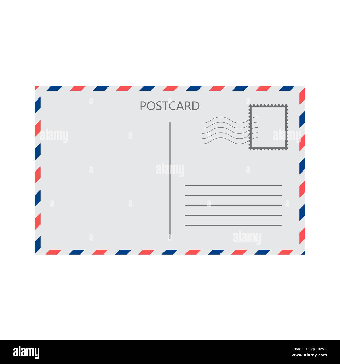 Postcard stamp Cut Out Stock Images & Pictures - Alamy