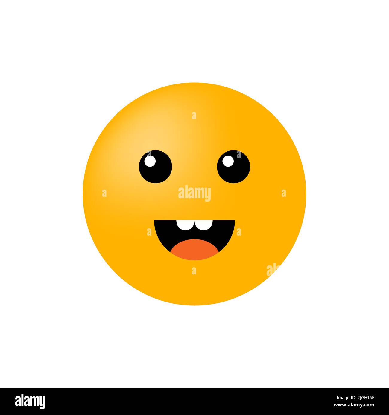 Emoticon face isolated on white background. Smiley icon. Vector smile Stock Vector