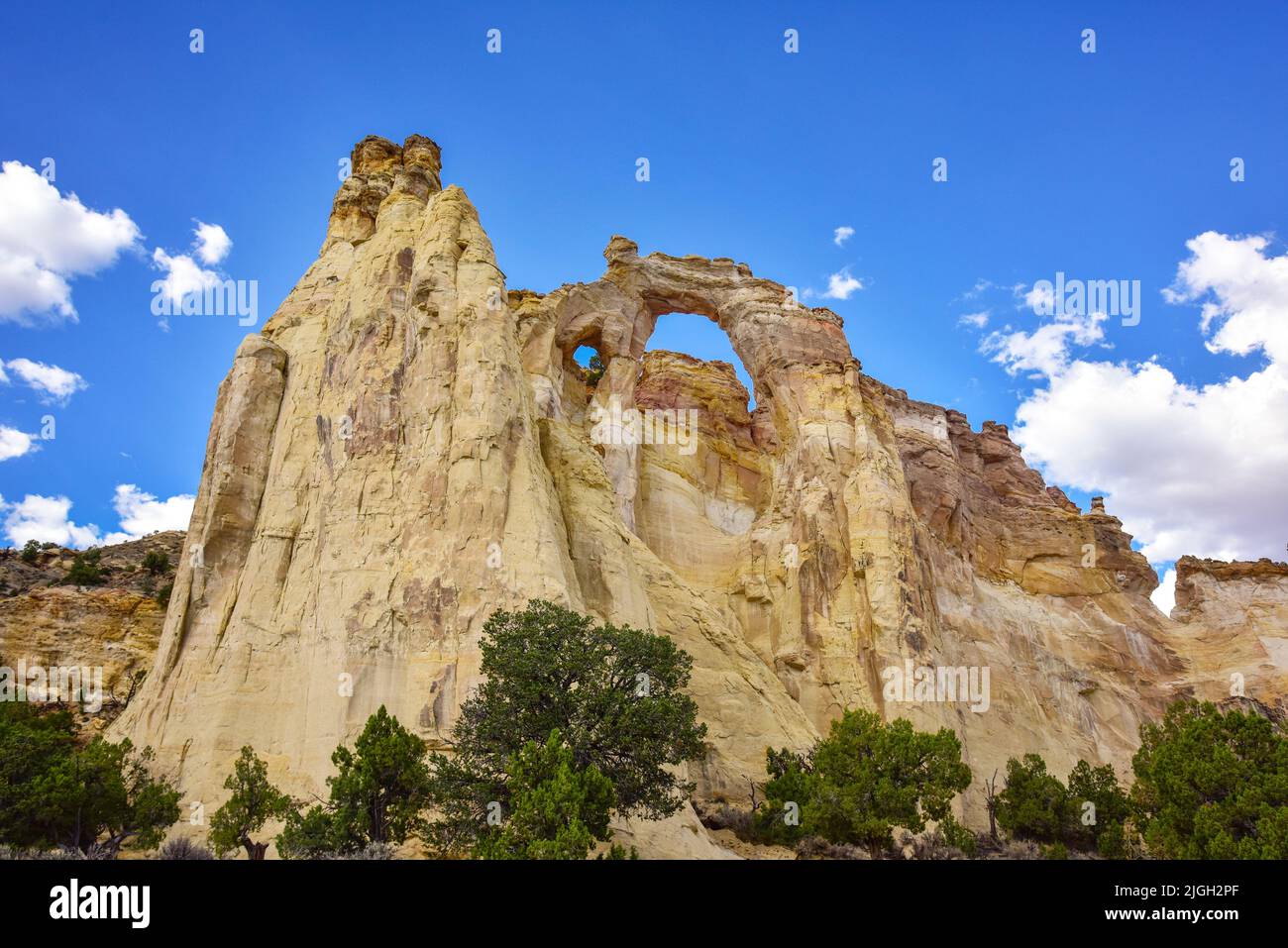 Grand Staircase-Escalante National Monument, Utah, Grosvenor Arch Stock Photo