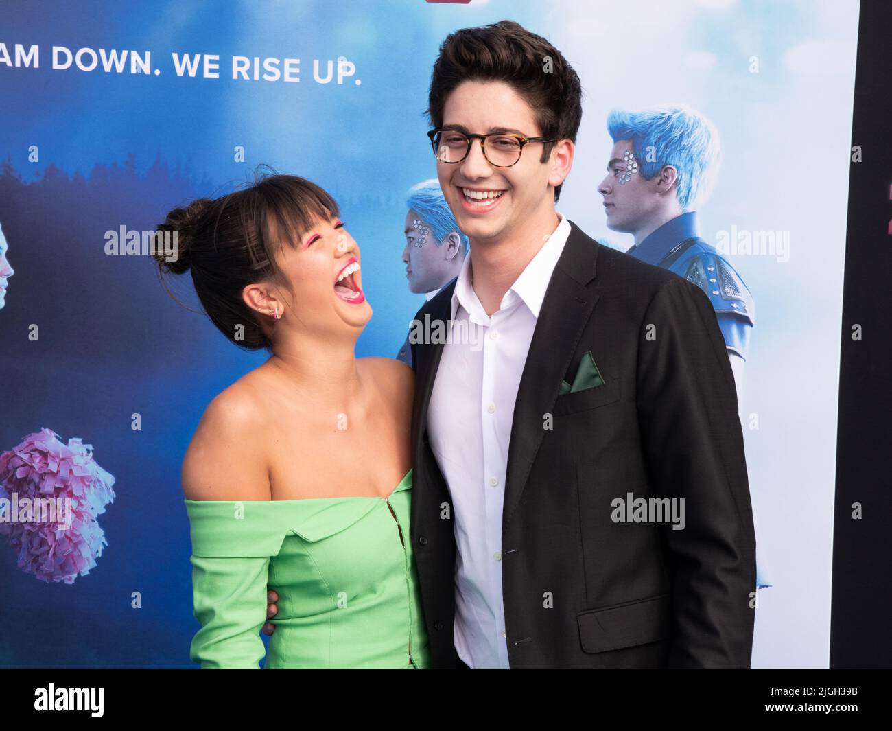 09 July 2022 - Los Angeles, California - Peyton Elizabeth Lee and Milo Manheim. Disney+ Original Movie ''Zombies 3'' Los Angeles Premiere. (Credit Image: © Billy Bennight/AdMedia via ZUMA Press Wire) Stock Photo