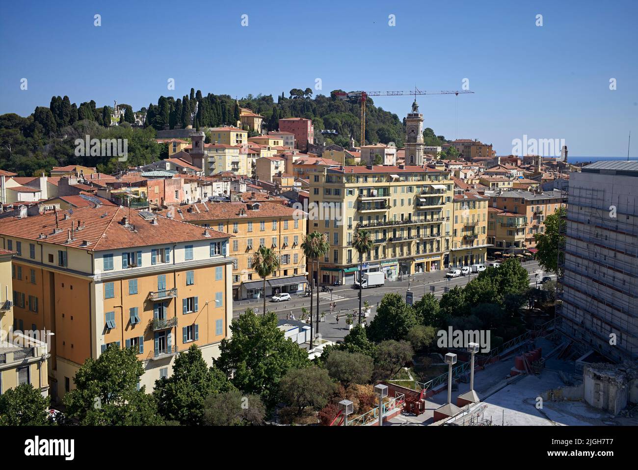 © 2022 John Angerson  Old Town area, Nice, France. Stock Photo
